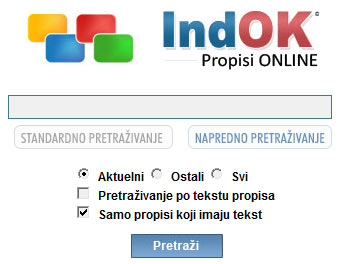Propisi online - pretraživanje